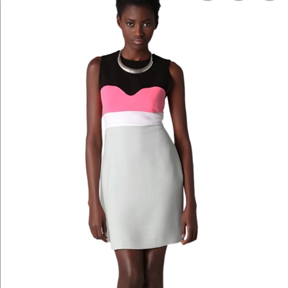 DVF Tamika Colorblock Dress - Picture 3 of 14